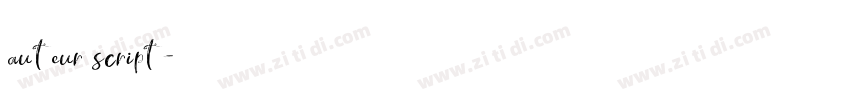 auteur script字体转换 auteur script字体转换